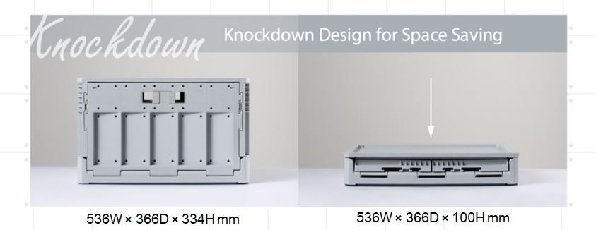 Thiết kế tiết kiệm không gian có thể tháo rời